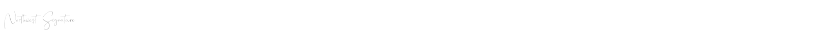 Northwest Signature font preview